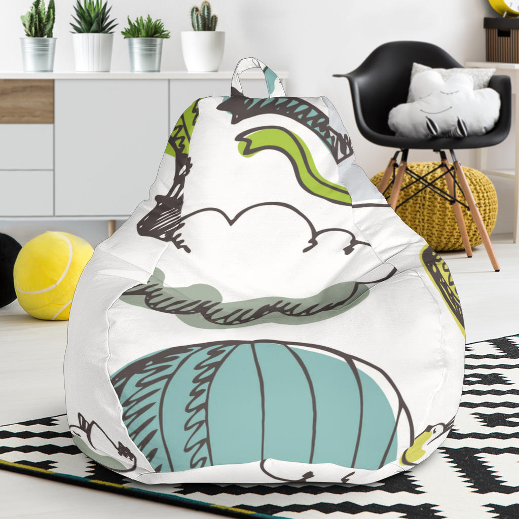 Hot Air Balloon Bird Cloud Pattern Bean Bag Cover