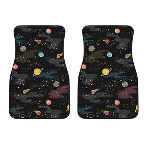 Space Pattern Front Car Mats