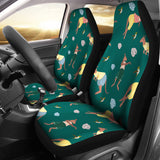 Kangaroo Leaves Pattern Universal Fit Car Seat Covers
