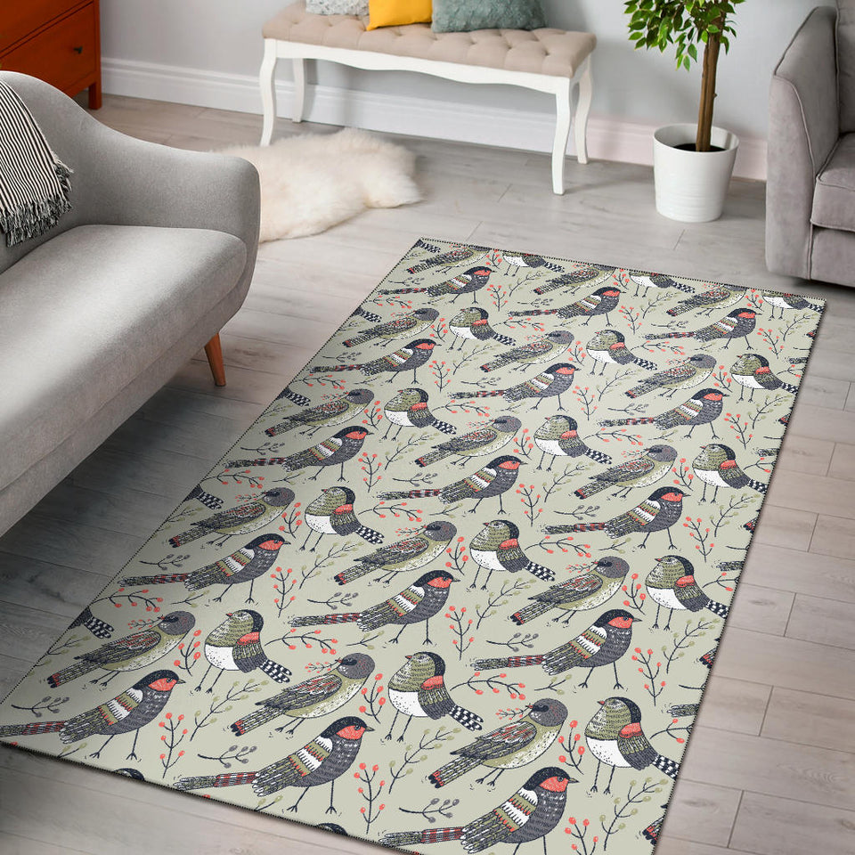Pigeon Pattern Print Design 04 Area Rug