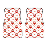 Daruma Japanese Wooden Doll Design Pattern Front Car Mats