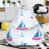 Sailboat Anchor Pattern Bean Bag Cover