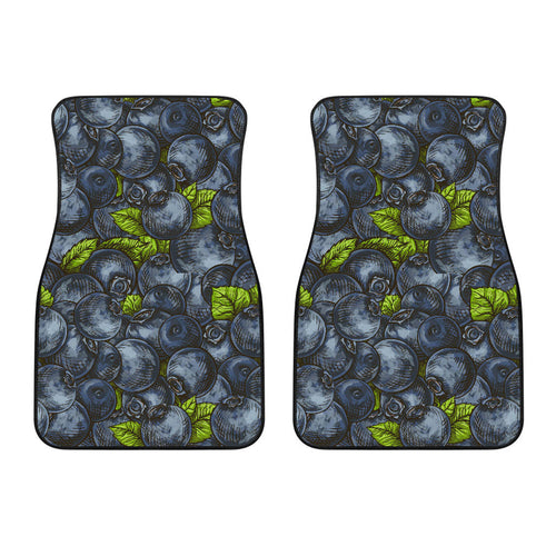 Blueberry Pattern  Front Car Mats