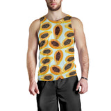 Watercolor papaya pattern Men Tank Top