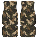 Horse Camouflage Pattern Front And Back Car Mats
