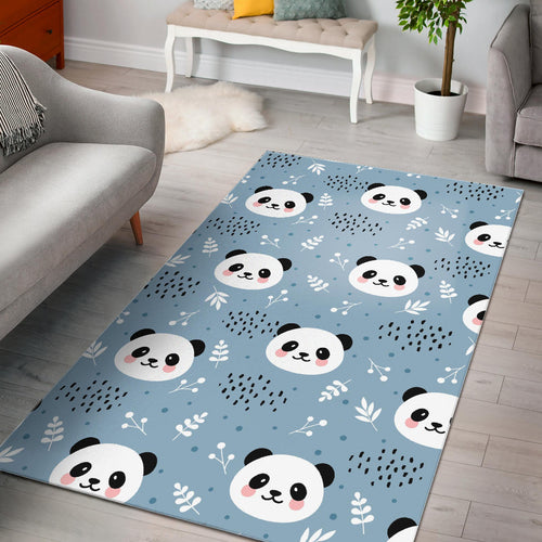 Cute Panda Pattern Area Rug