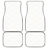 Arabic White Pattern Front And Back Car Mats