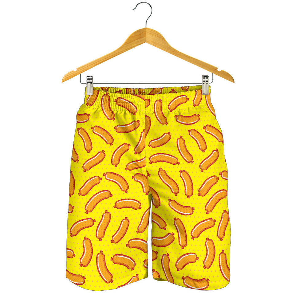 Sausage Pattern Print Design 01 Men Shorts