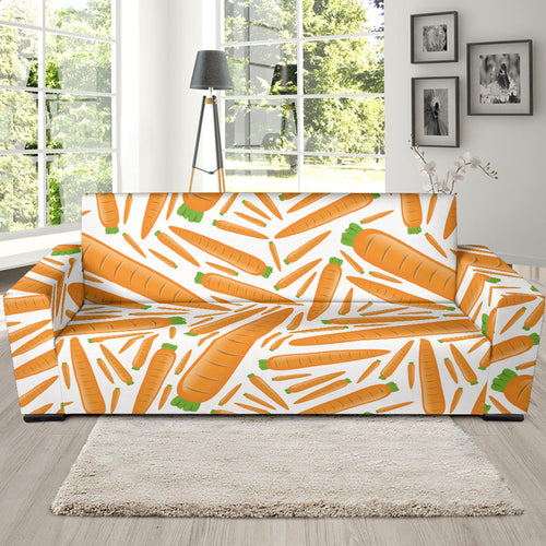 Carrot Pattern Print Design 02 Sofa Slipcover