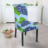 Watercolor Grape Pattern Dining Chair Slipcover