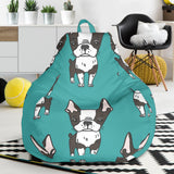 Hand Drawn Boston Terrier Dog Pattern Bean Bag Cover
