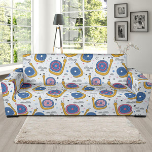 Snail Pattern Print Design 05  Sofa Slipcover