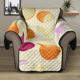Onion garlic white red pattern Recliner Cover Protector