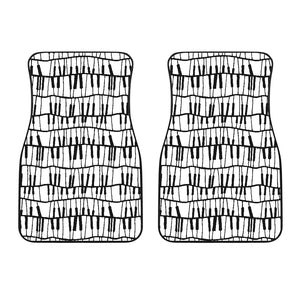 Piano Pattern Print Design 03 Front Car Mats