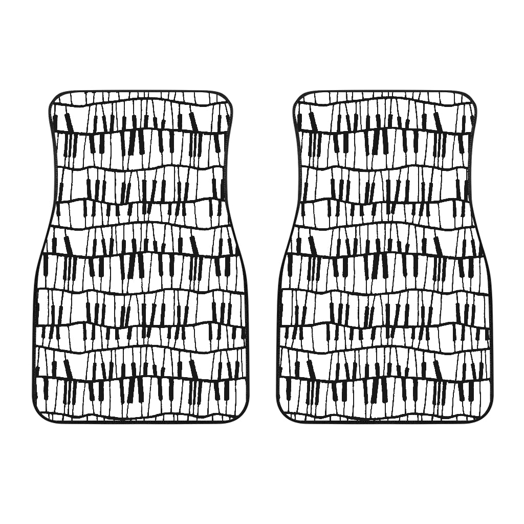 Piano Pattern Print Design 03 Front Car Mats