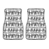 Piano Pattern Print Design 03 Front Car Mats