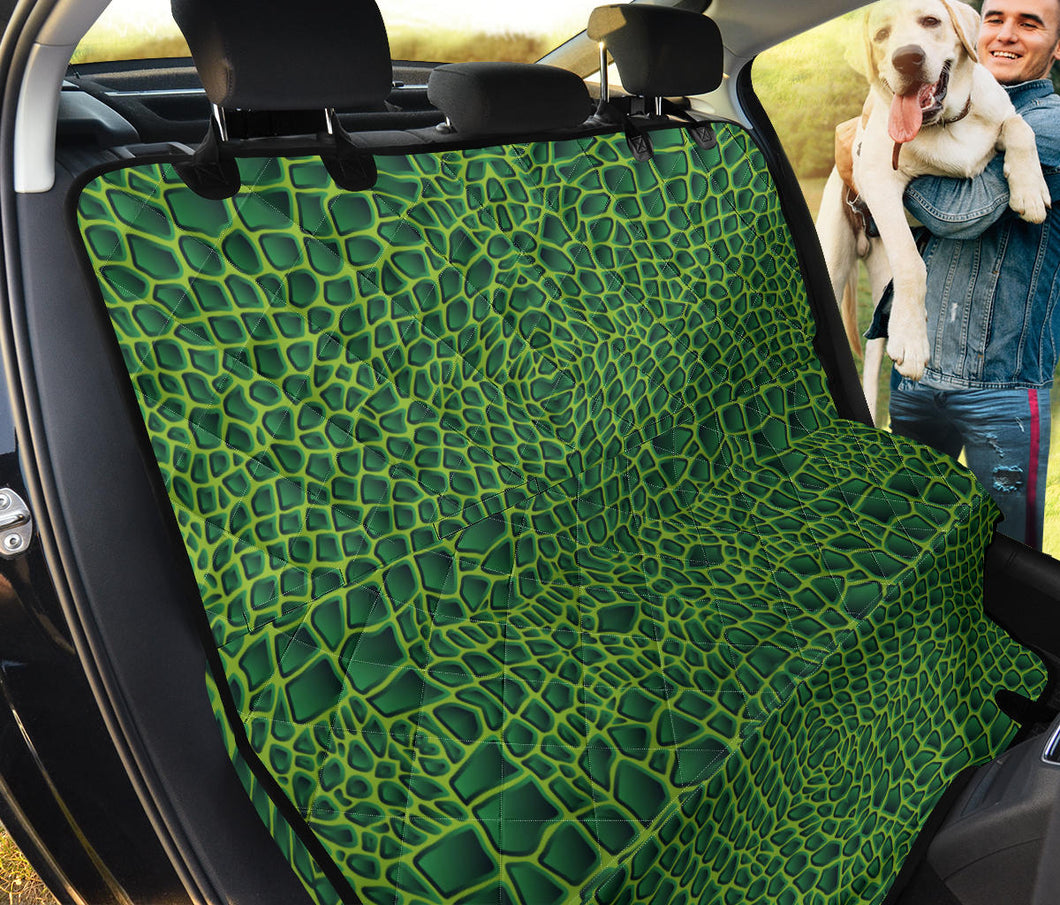 Crocodile Skin Printed Dog Car Seat Covers