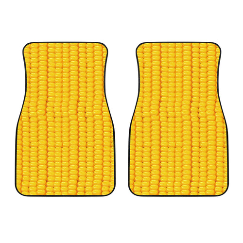 Corn Pattern Print Design 04 Front Car Mats