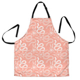 Snake Lilies Flower Pattern Adjustable Apron