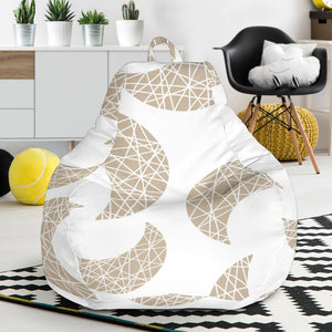 Cool Gold Moon Abstract Pattern Bean Bag Cover