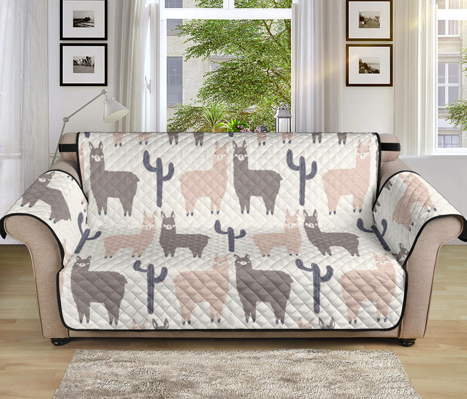 Llama Alpaca pattern Sofa Cover Protector