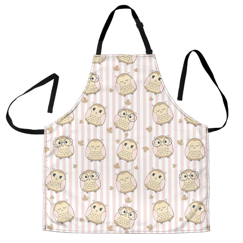 Cute Owl Leaf Adjustable Apron