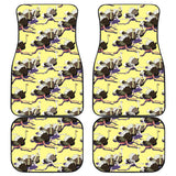 Ostrich Pattern Print Design 04 Front and Back Car Mats