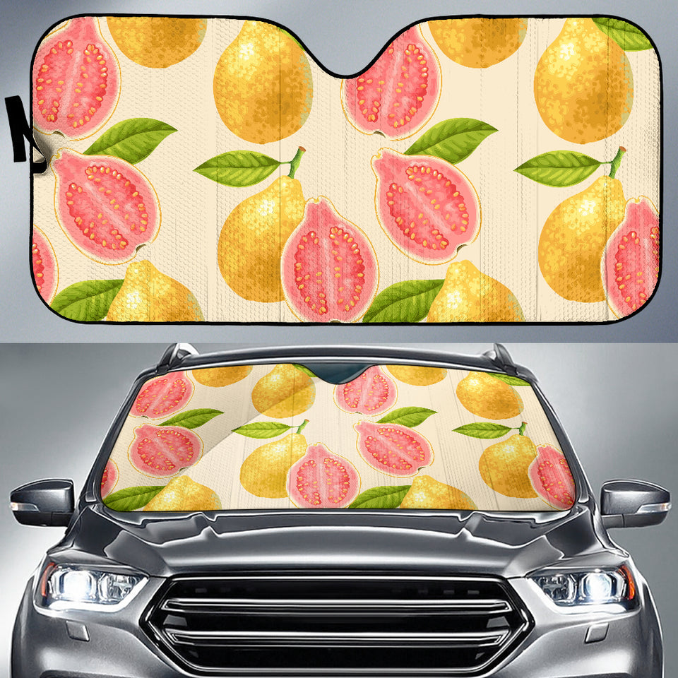 Beautiful Guava Pattern Car Sun Shade