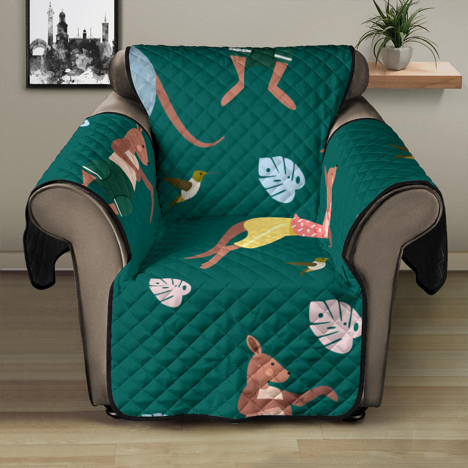 Kangaroo leaves pattern Recliner Cover Protector