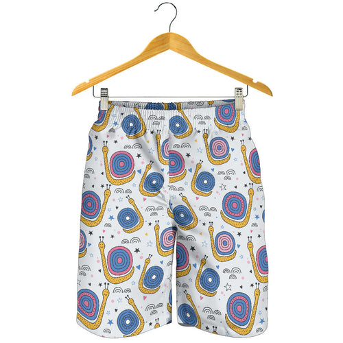 Snail Pattern Print Design 05 Men Shorts