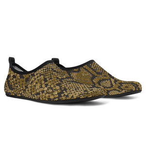 Snake Skin Pattern Aqua Shoes