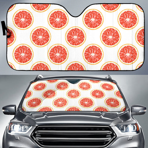 Grapefruit Pattern Car Sun Shade