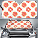 Grapefruit Pattern Car Sun Shade