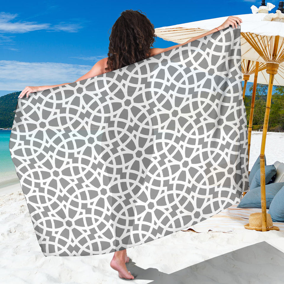Arabic Gray Pattern Sarong