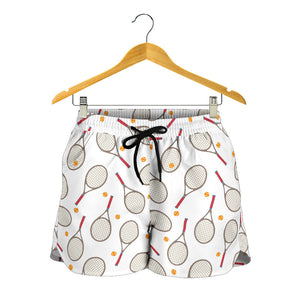 Tennis Pattern Print Design 04 Women Shorts
