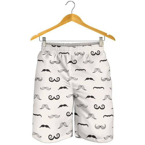 Mustache Beard Pattern Print Design 05 Men Shorts