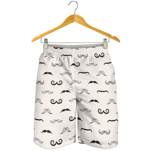 Mustache Beard Pattern Print Design 05 Men Shorts