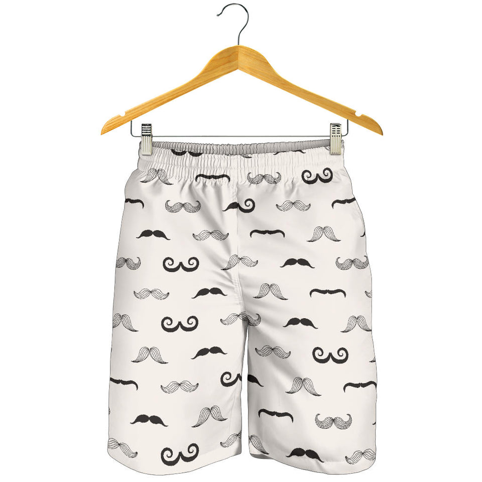 Mustache Beard Pattern Print Design 05 Men Shorts