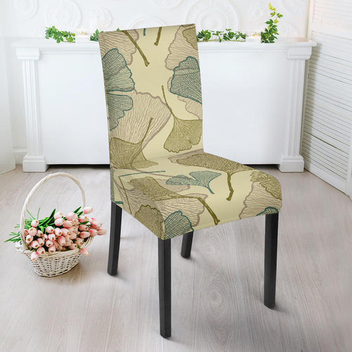 Ginkgo Leaves Design Pattern Dining Chair Slipcover