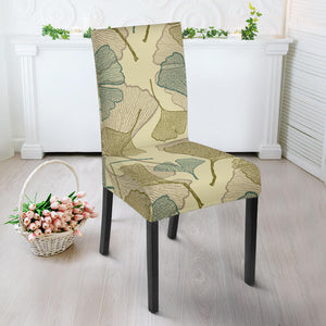 Ginkgo Leaves Design Pattern Dining Chair Slipcover