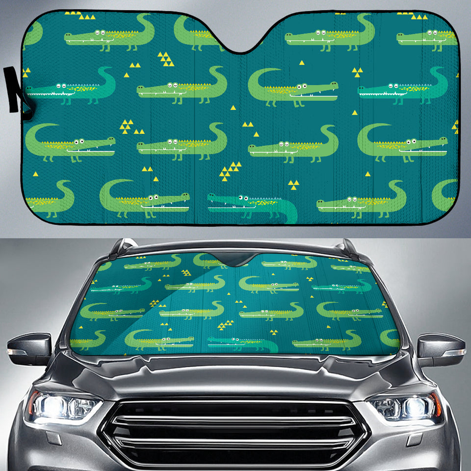 Crocodile Pattern Car Sun Shade
