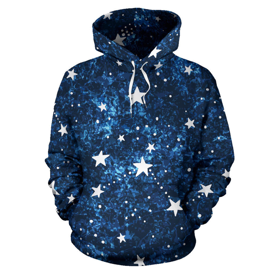 Night Sky Star Pattern Men Women Pullover Hoodie
