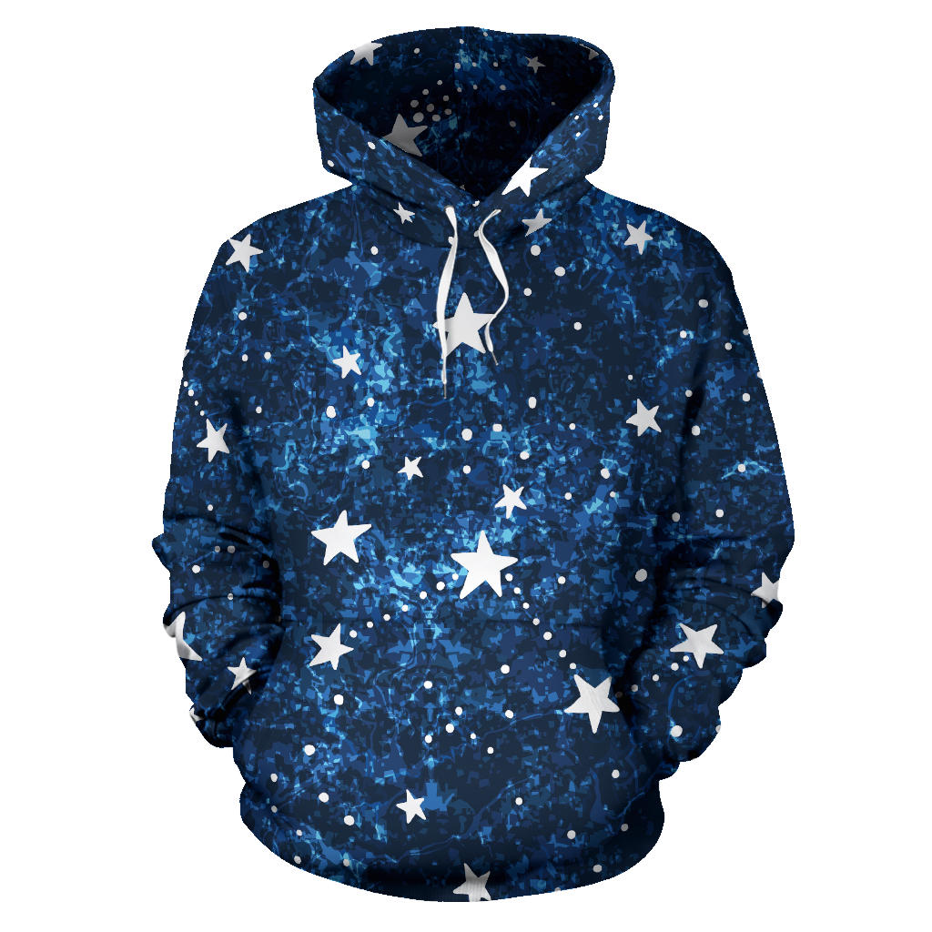 Night Sky Star Pattern Men Women Pullover Hoodie