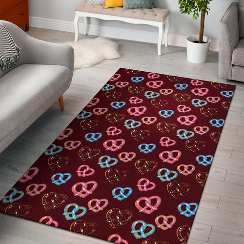 Pretzels Pattern Print Design 05 Area Rug