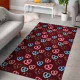 Pretzels Pattern Print Design 05 Area Rug