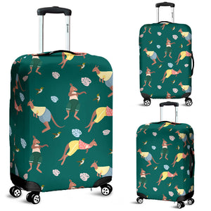 Kangaroo Leaves Pattern Luggage Covers