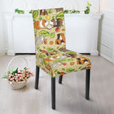 Guinea Pig Pattern Print Design 04 Dining Chair Slipcover