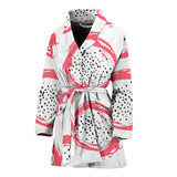 Hand Drawn Dragon Fruit Women'S Bathrobe