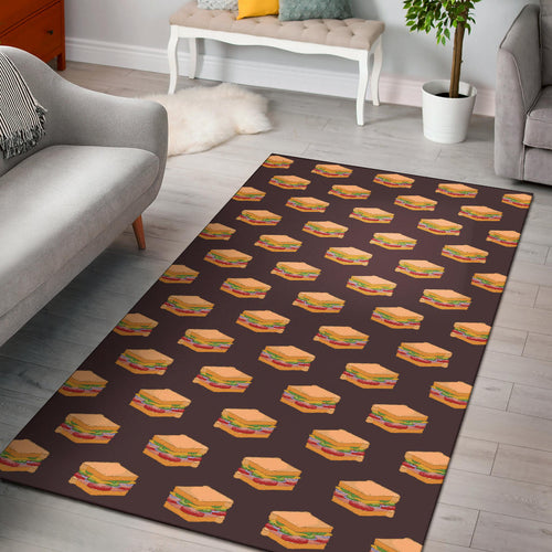 Sandwich Pattern Print Design 04 Area Rug
