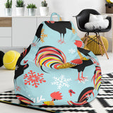 Rooster Chicken Cock Snowfalke Bean Bag Cover